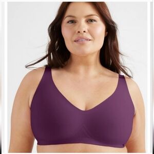 Knix Luxe Lift Burgundy Pull On Bra XL